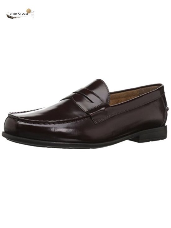 Other - Leather Penny Loafers for Men with Memory Foam Comfort Gel - Dress Casual Shoes